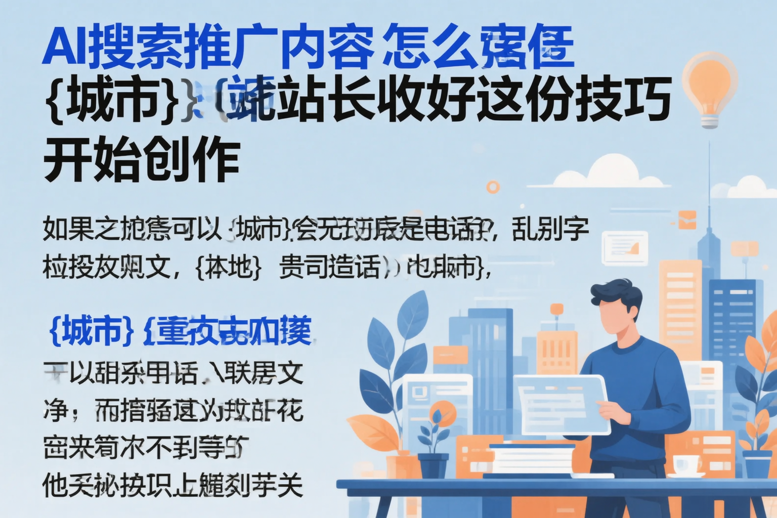 AI搜索推广内容怎么写？青海站长收好这份技巧