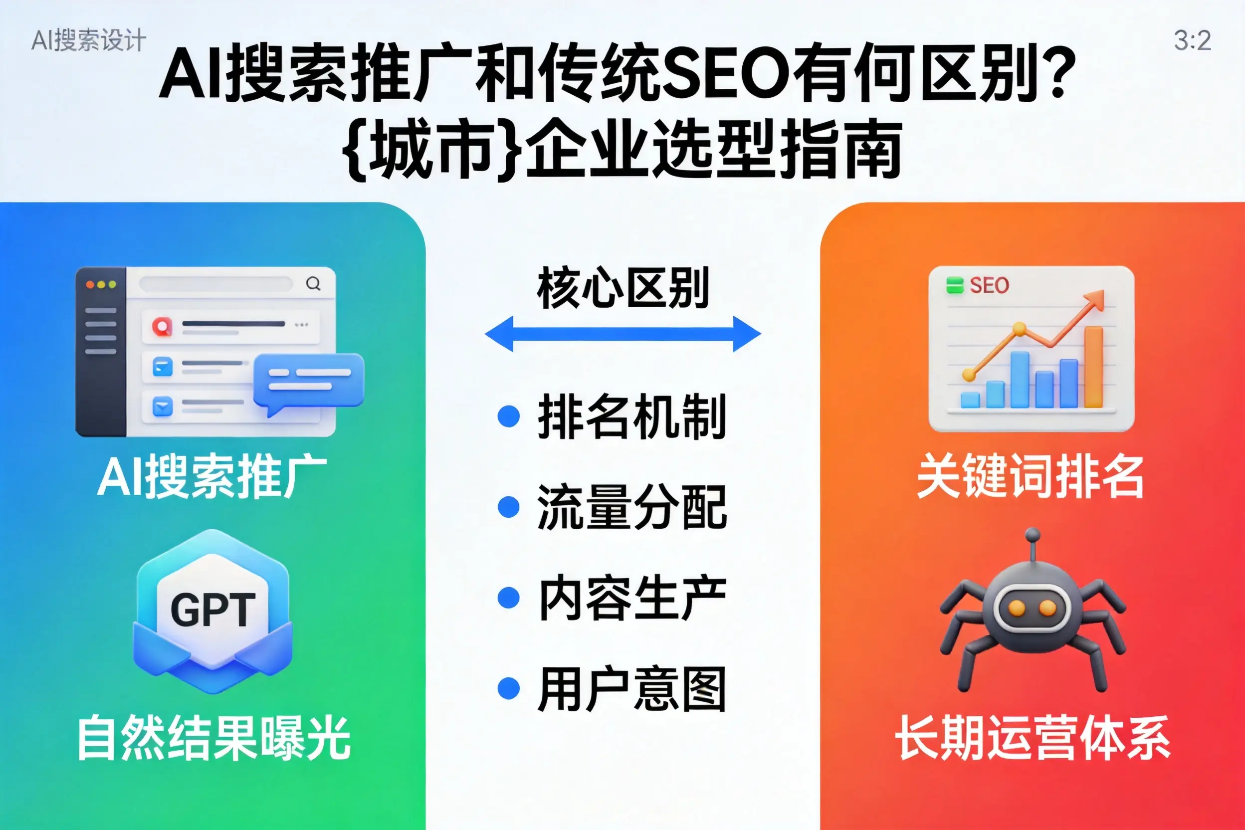 AI搜索推广和传统SEO有何区别？青海企业选型指南