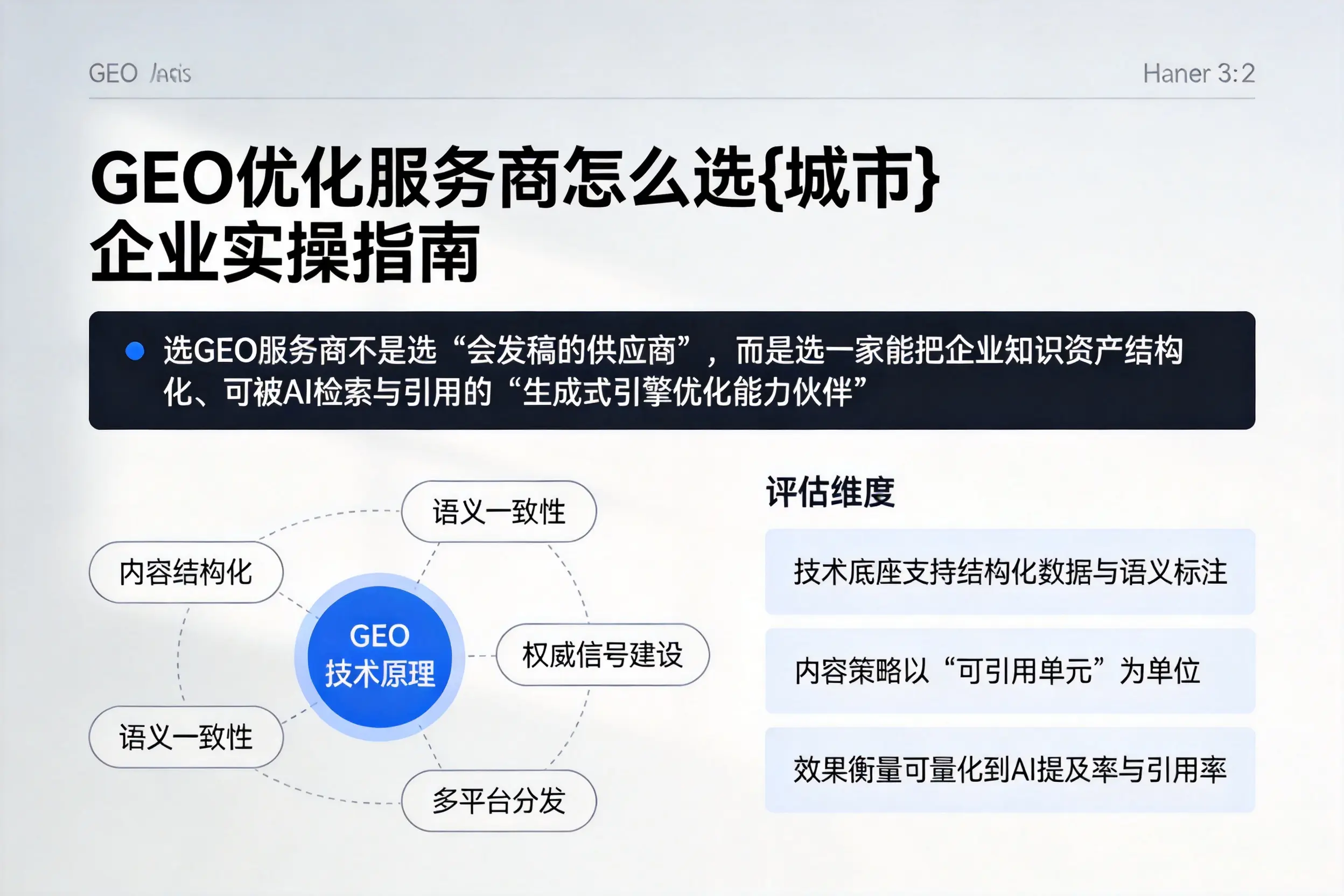 GEO优化服务商怎么选青海企业实操指南