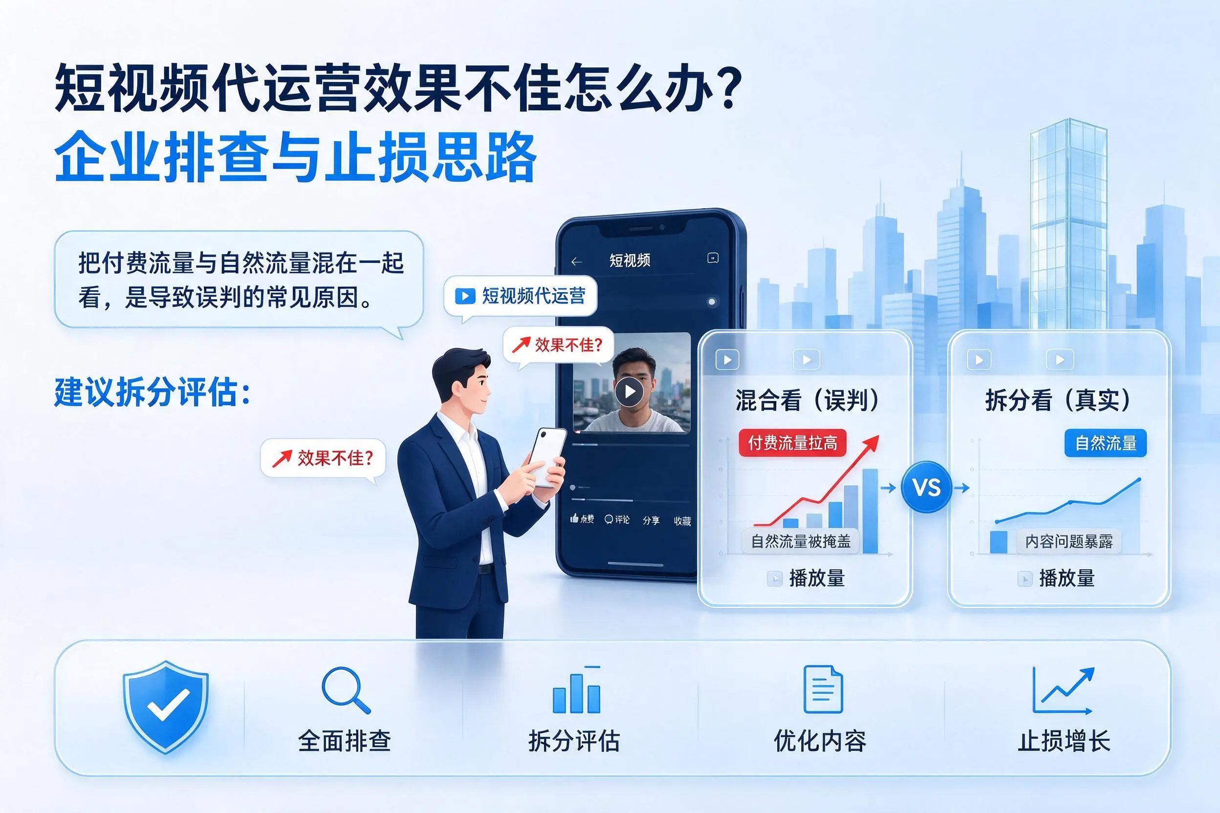 短视频代运营效果不佳怎么办?青海企业排查与止损思路