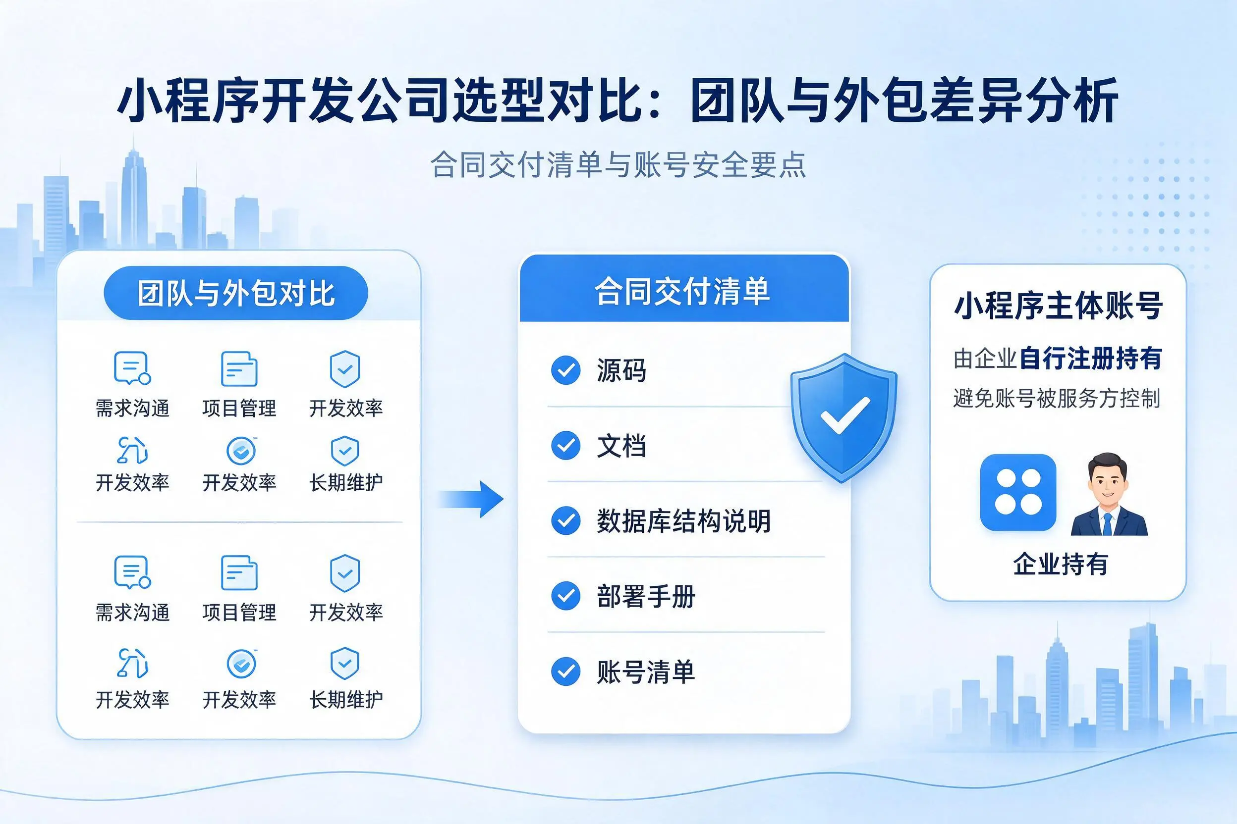 青海小程序开发公司选型对比:团队与外包差异分析