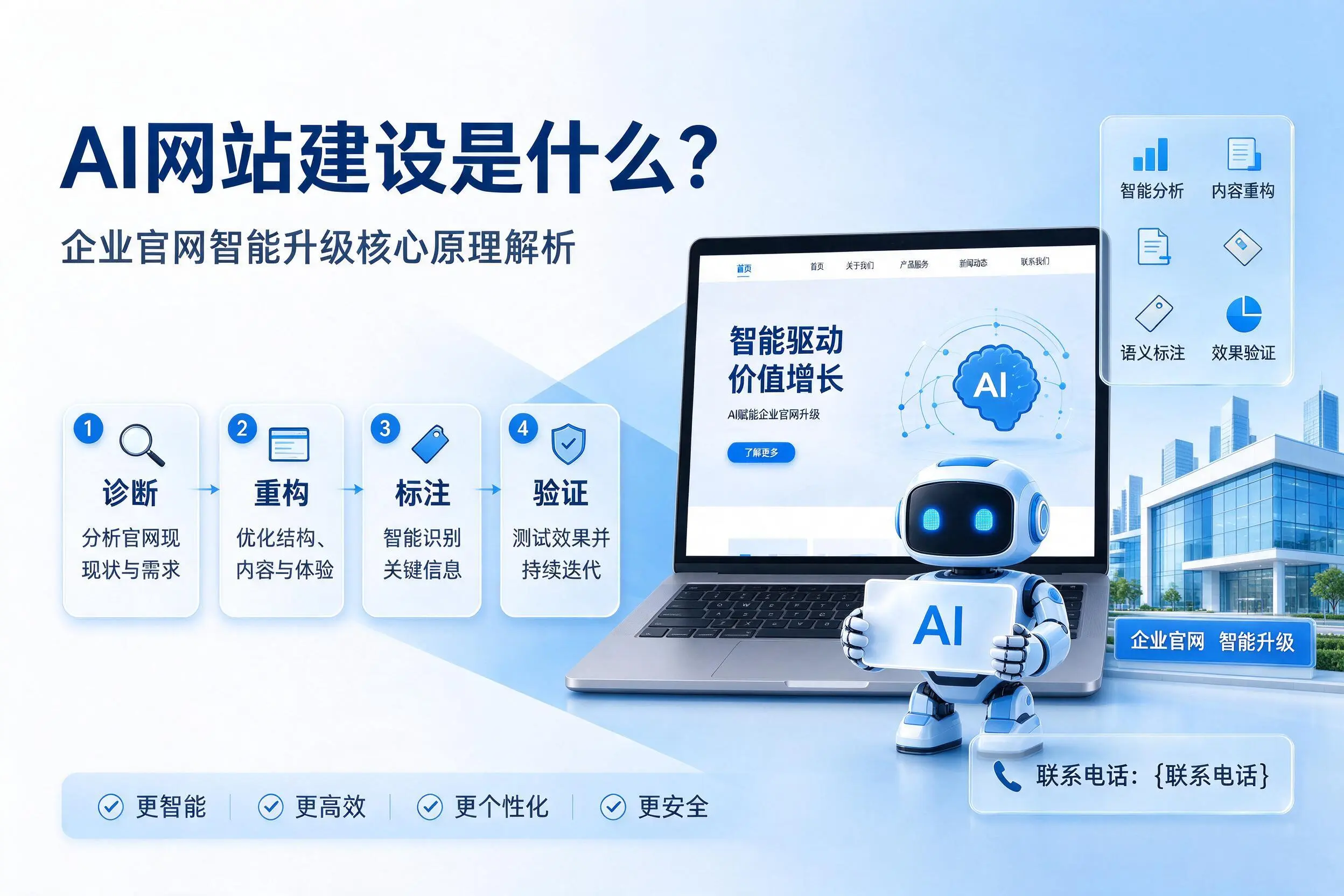 AI网站建设是什么?青海企业官网智能升级核心原理解析