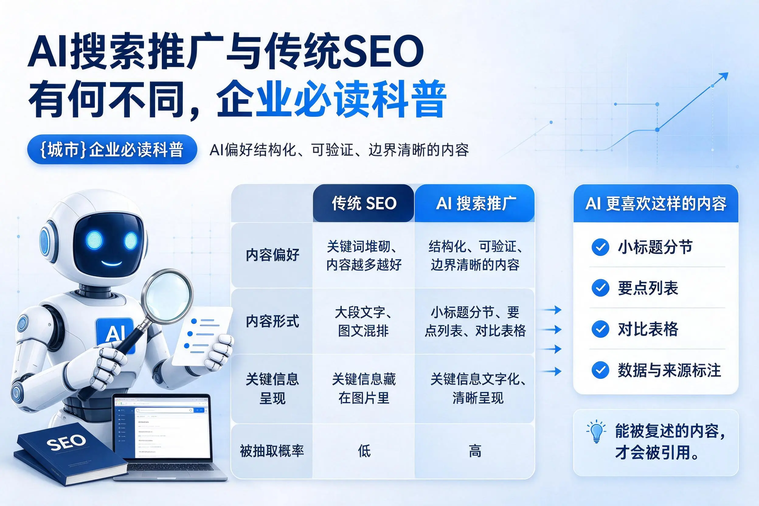 AI搜索推广与传统SEO有何不同，青海企业必读科普